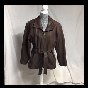 Vintage Leather Bomber Jacket